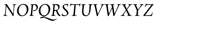 Spira Regular Italic Font UPPERCASE