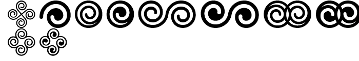 Spiral Ornaments Font OTHER CHARS