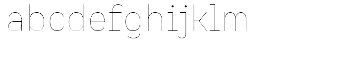 Spock Essential Thin Font LOWERCASE