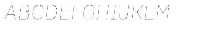 Spock Thin Italic Font UPPERCASE