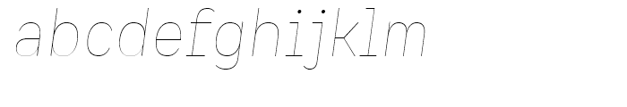 Spock Thin Italic Font LOWERCASE