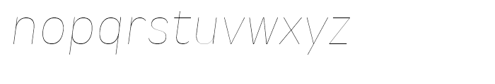 Spock Thin Italic Font LOWERCASE
