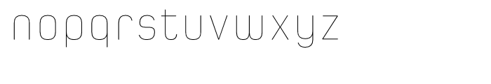 Spoon Hairline Font LOWERCASE
