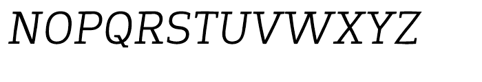 Springsteel Serif Book Italic Font UPPERCASE