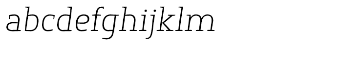 Springsteel Serif Light Italic Font LOWERCASE