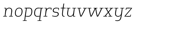 Springsteel Serif Light Italic Font LOWERCASE