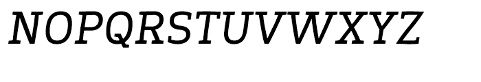 Springsteel Serif Medium Italic Font UPPERCASE