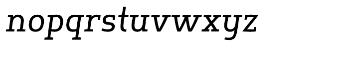 Springsteel Serif Medium Italic Font LOWERCASE