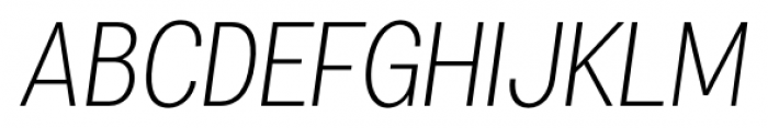 Specify Condensed Light Italic Font UPPERCASE