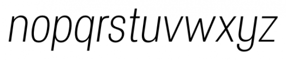 Specify Condensed Light Italic Font LOWERCASE