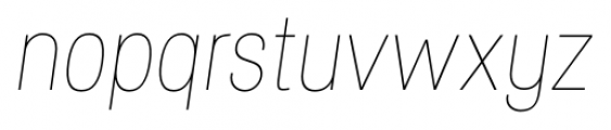 Specify Condensed Thin Italic Font LOWERCASE