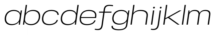 Specify Expanded Light Italic Font LOWERCASE