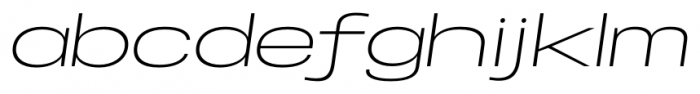 Specify Extra Expanded Light Italic Font LOWERCASE