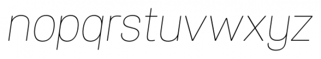 Specify Normal Thin Italic Font LOWERCASE