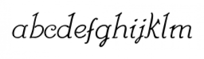 SpencerianConstancia Regular Font LOWERCASE