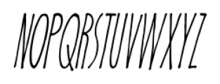 Spiderlegs Condensed Italic Font UPPERCASE
