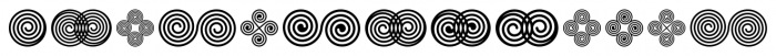 Spiral Ornaments Regular Font LOWERCASE