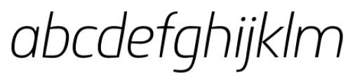 Springsteel Light Italic Font LOWERCASE