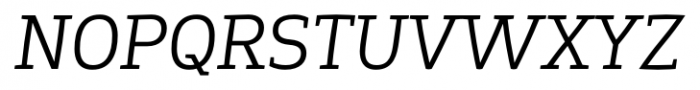 Springsteel Serif Book Italic Font UPPERCASE