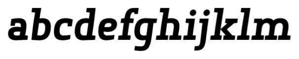 Springsteel Serif Heavy Italic Font LOWERCASE