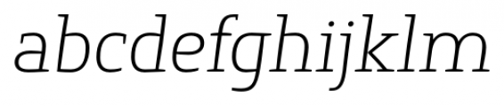 Springsteel Serif Light Italic Font LOWERCASE