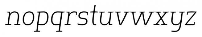 Springsteel Serif Light Italic Font LOWERCASE