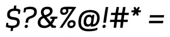 Springsteel Serif Medium Italic Font OTHER CHARS