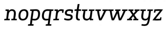 Springsteel Serif Medium Italic Font LOWERCASE