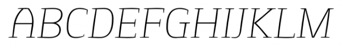 Springsteel Serif Thin Italic Font UPPERCASE