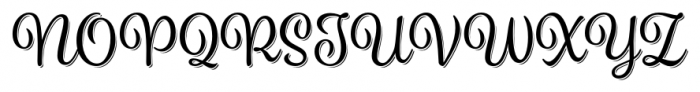 Spumante Regular plus Shadow Font UPPERCASE