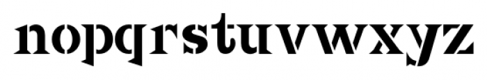 Spur Stencil JNL Regular Font LOWERCASE