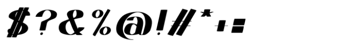 SP Mia Extra Black Italic Font OTHER CHARS