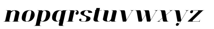 SP Mia Extra Black Italic Font LOWERCASE