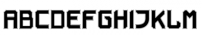 Space Armada Fill 1 Font UPPERCASE