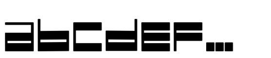 Space Asia Black Font LOWERCASE