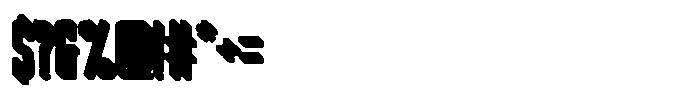 Space Bounce Volume Font OTHER CHARS