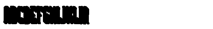 Space Bounce Volume Font UPPERCASE