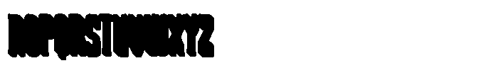 Space Bounce Volume Font UPPERCASE
