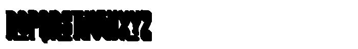 Space Bounce Volume Font LOWERCASE