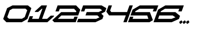 Space Cyber Italic Font OTHER CHARS