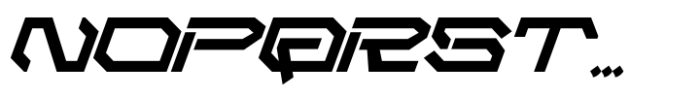 Space Cyber Italic Font UPPERCASE