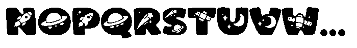 Space Pals Font UPPERCASE
