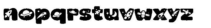 Space Pals Font LOWERCASE