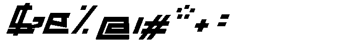 Space Paranoid Bold Italic Font OTHER CHARS