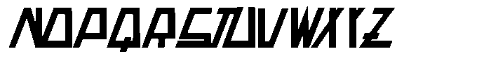 Space Paranoid Bold Italic Font UPPERCASE