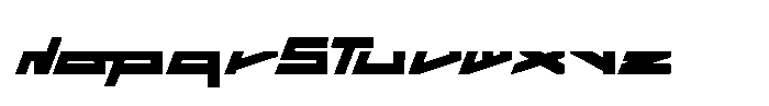 Space Paranoid Bold Italic Font LOWERCASE
