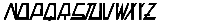 Space Paranoid Italic Font UPPERCASE