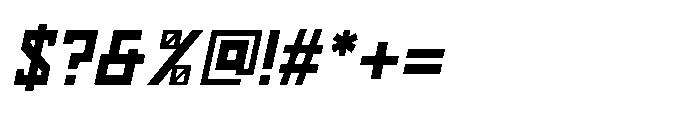 Space Town Italic Font OTHER CHARS