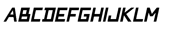 Space Town Italic Font UPPERCASE