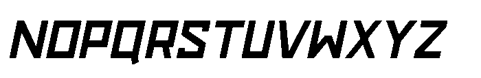 Space Town Italic Font UPPERCASE